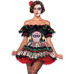 Mexican Day of the dead jurkje | Halloweenkleding dames maat M/L